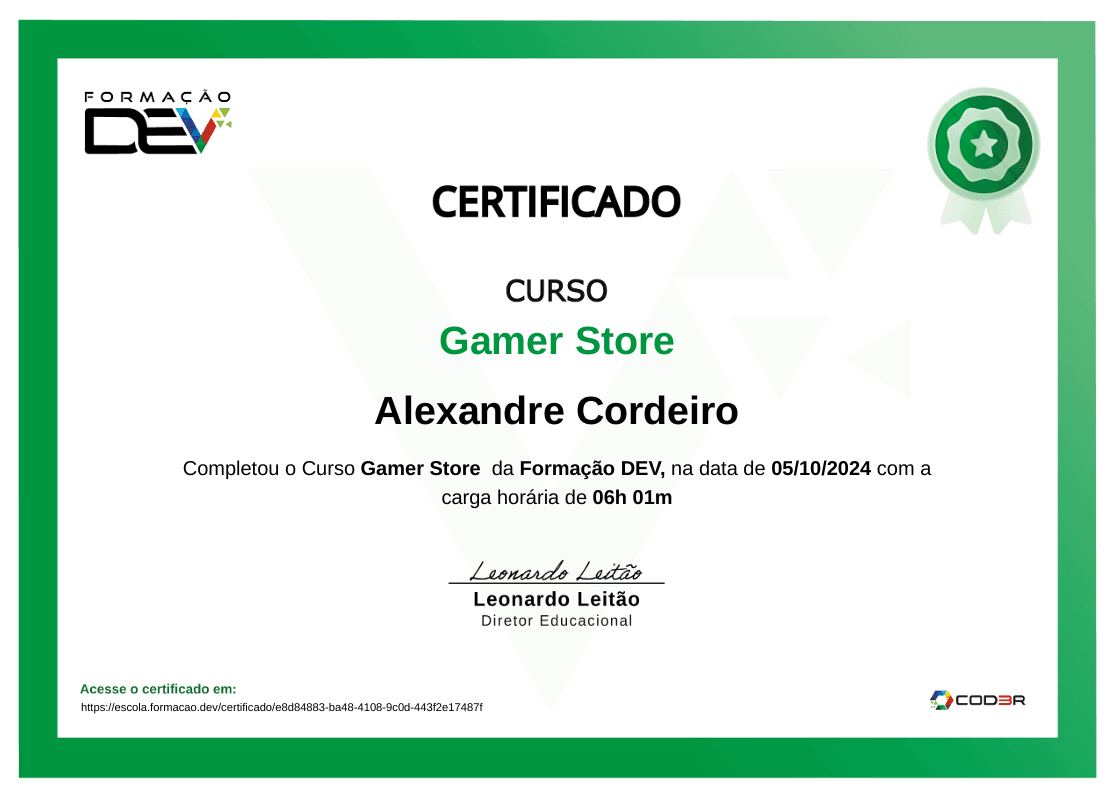 certificado de nextjs coder 1